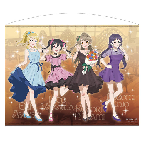 『ラブライブ!』描き下ろし ことり&絵里&希&にこ 100cmタペストリー パーティードレス2025Ver.