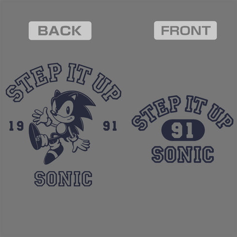 『ソニック・ザ・ヘッジホッグ』クラシックソニック STEP IT UP ジップパーカー ミックスグレー M