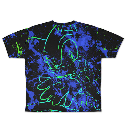 『ソニック・ザ・ヘッジホッグ』音速のハリネズミ ソニック 両面フルグラフィックTシャツ L
