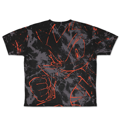 『ソニック・ザ・ヘッジホッグ』究極生命体 シャドウ 両面フルグラフィックTシャツ S