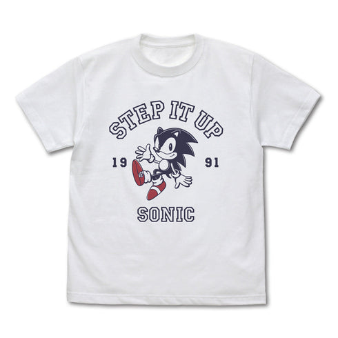 『ソニック・ザ・ヘッジホッグ』クラシックソニック STEP IT UP Tシャツ スレート L