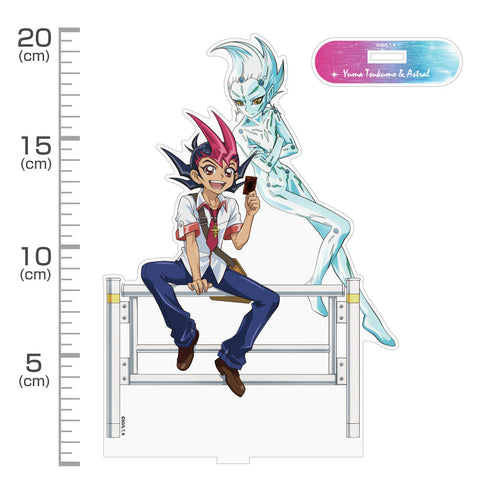 『遊☆戯☆王ZEXAL』描き下ろし 九十九遊馬&アストラル アクリルスタンド(大) オフモードの決闘者Ver.
