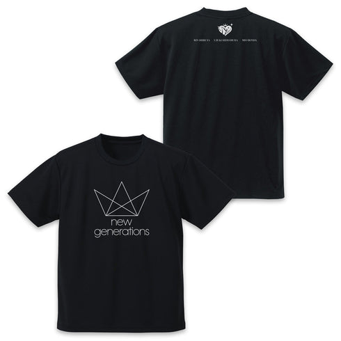 『アイドルマスター シンデレラガールズ』new generations ロゴ ドライTシャツ ブラック S