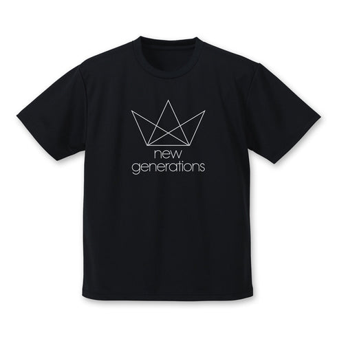『アイドルマスター シンデレラガールズ』new generations ロゴ ドライTシャツ ブラック XL