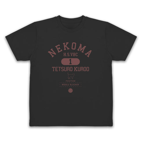 『ハイキュー!!』黒尾鉄朗 カレッジドライTシャツ レッド S