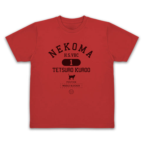 『ハイキュー!!』黒尾鉄朗 カレッジドライTシャツ ブラック M