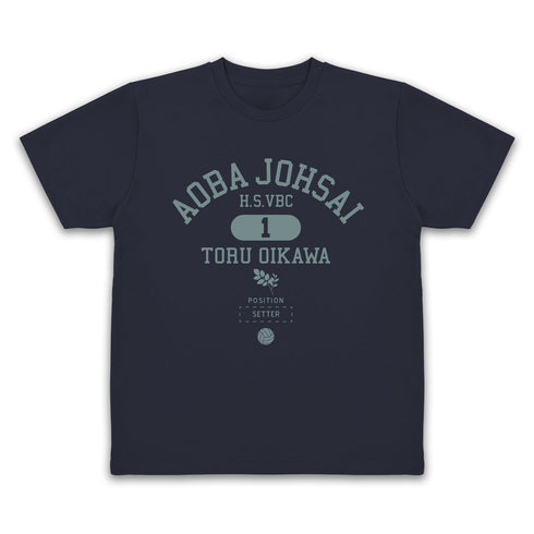『ハイキュー!!』及川徹 カレッジドライTシャツ ミントグリーン S