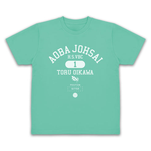 『ハイキュー!!』及川徹 カレッジドライTシャツ ネイビー XL
