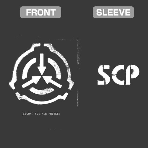 『SCP財団』ステンシルロゴ Tシャツ ホワイト L