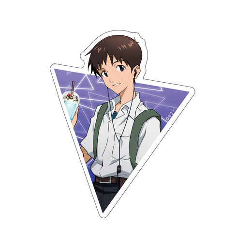 『EVANGELION』描き下ろし 碇シンジ 屋外対応ステッカー 制服Ver.