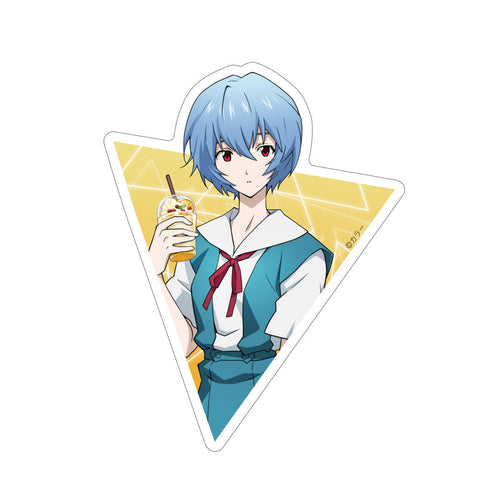 『EVANGELION』描き下ろし 綾波レイ 屋外対応ステッカー 制服Ver.