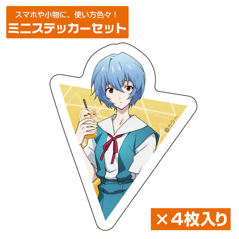 『EVANGELION』描き下ろし 綾波レイ ミニステッカーセット 制服Ver.