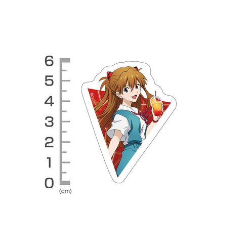 『EVANGELION』描き下ろし 式波・アスカ・ラングレー ミニステッカーセット 制服Ver.