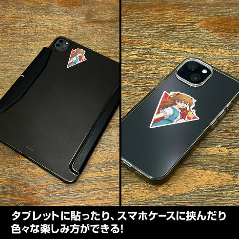 『EVANGELION』描き下ろし 式波・アスカ・ラングレー ミニステッカーセット 制服Ver.