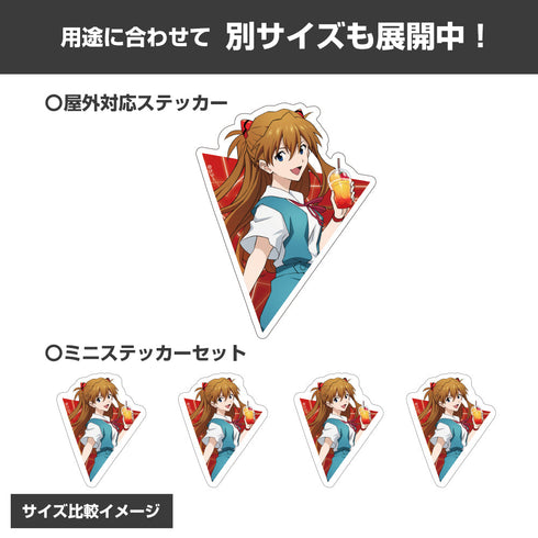 『EVANGELION』描き下ろし 式波・アスカ・ラングレー ミニステッカーセット 制服Ver.