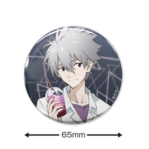 『EVANGELION』描き下ろし 渚カヲル 65mm缶バッジ 制服Ver.