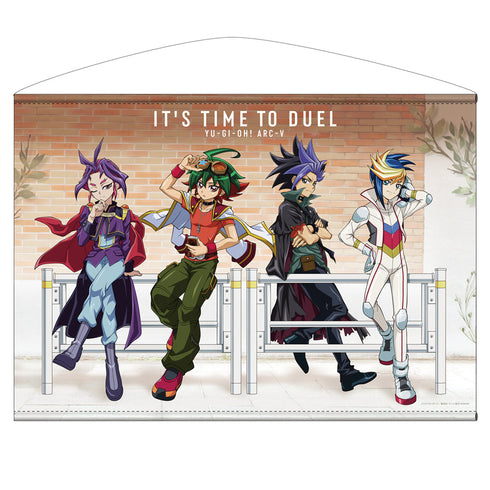 『遊☆戯☆王ARC-V』描き下ろし 遊矢&ユート&ユーゴ&ユーリ B2タペストリー オフモードの決闘者Ver.