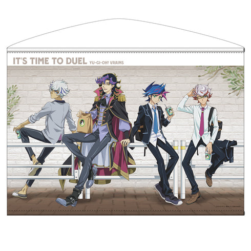 『遊☆戯☆王VRAINS』描き下ろし 遊作&了見&尊&Ai(人間態) B2タペストリー オフモードの決闘者Ver.
