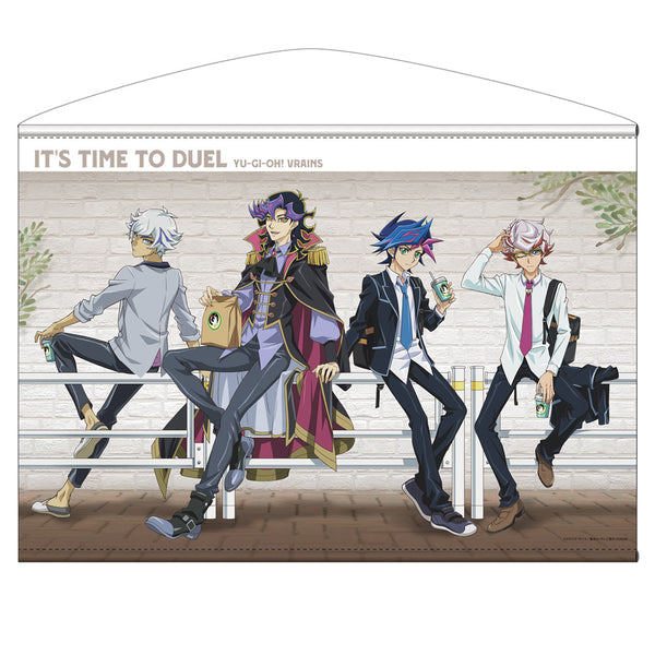 『遊☆戯☆王VRAINS』描き下ろし 遊作&了見&尊&Ai(人間態) B2タペストリー オフモードの決闘者Ver.