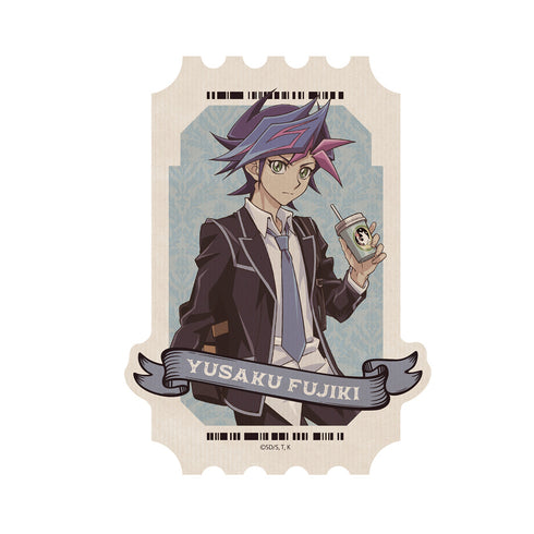 『遊☆戯☆王VRAINS』描き下ろし 藤木遊作 屋外対応ステッカー オフモードの決闘者Ver.