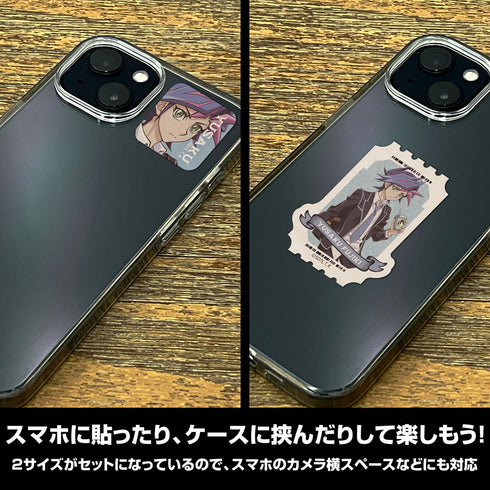 『遊☆戯☆王VRAINS』描き下ろし 藤木遊作 ミニステッカーセット オフモードの決闘者Ver.