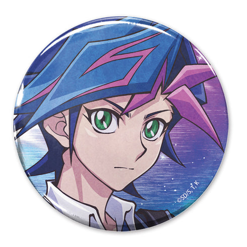 『遊☆戯☆王VRAINS』描き下ろし 藤木遊作 65mm缶バッジ オフモードの決闘者Ver.