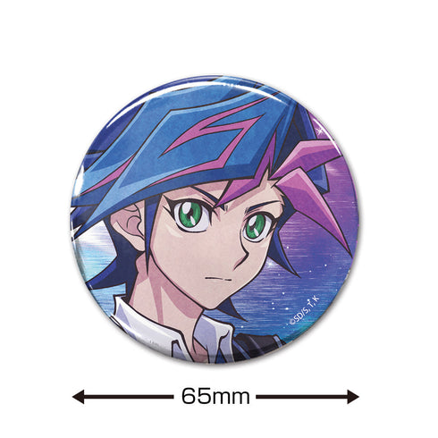 『遊☆戯☆王VRAINS』描き下ろし 藤木遊作 65mm缶バッジ オフモードの決闘者Ver.
