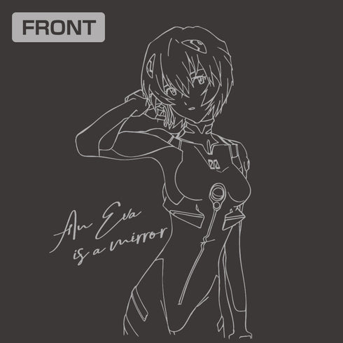 『EVANGELION』綾波レイ 袖リブロングスリーブTシャツ ホワイト M