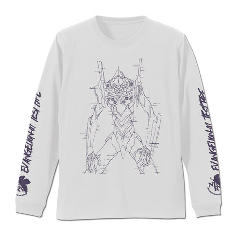 『EVANGELION』エヴァ初号機 袖リブロングスリーブTシャツ スミ L