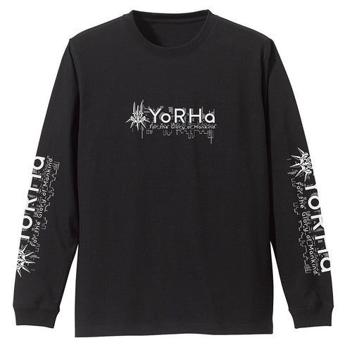 『NieR:Automata Ver1.1a』ヨルハ部隊 袖リブロングスリーブTシャツ ブラック XL