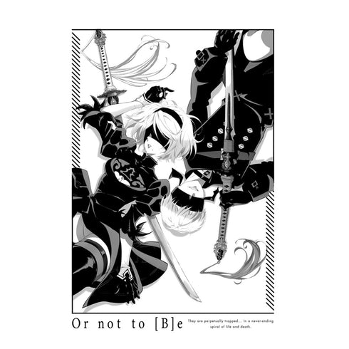 『NieR:Automata Ver1.1a』2B&9S Tシャツ ホワイト M