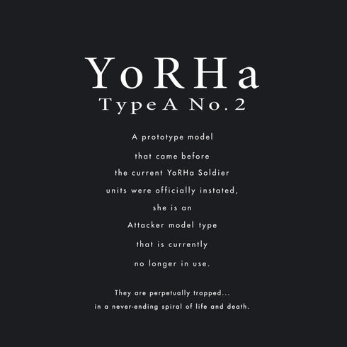 『NieR:Automata Ver1.1a』A2 Tシャツ ブラック S