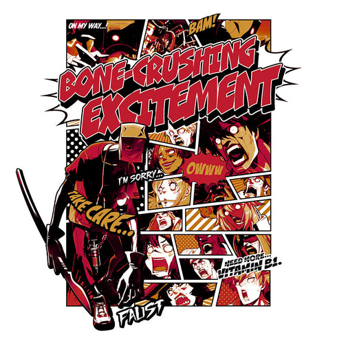 『GUILTY GEAR -STRIVE-』ファウスト「エキサイティング骨折」 Tシャツ ホワイト M