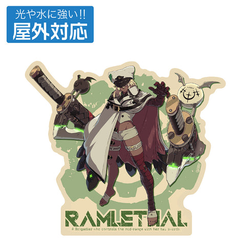 『GUILTY GEAR -STRIVE-』ラムレザル=ヴァレンタイン 屋外対応ステッカー