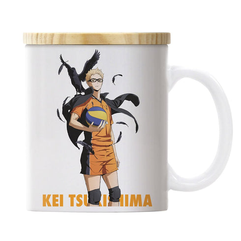 『ハイキュー!!』月島蛍 フタ付きフルカラーマグカップ 前進Ver.