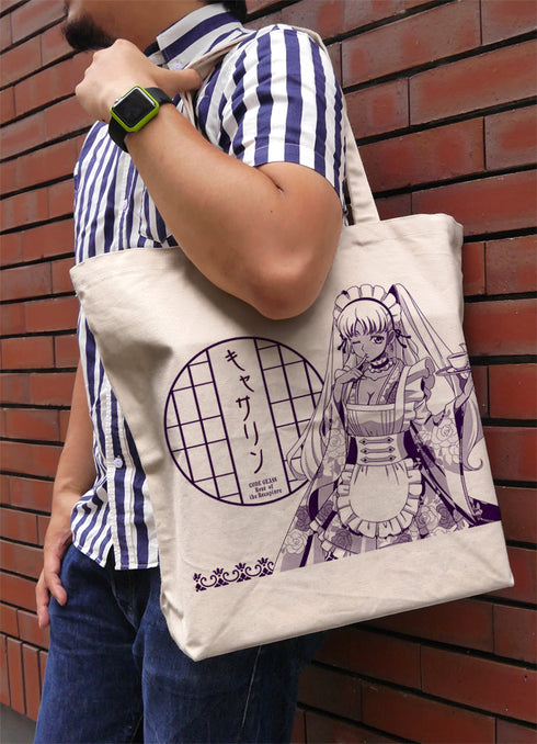 『コードギアス 奪還のロゼ』描き下ろし キャサリン・サバスラ ラージトート 和風メイドVer. ナチュラル