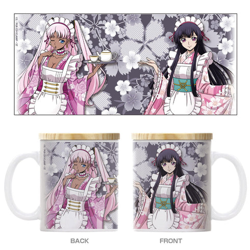 『コードギアス 奪還のロゼ』描き下ろし サクヤ&キャサリン フタ付きフルカラーマグカップ 和風メイドVer.