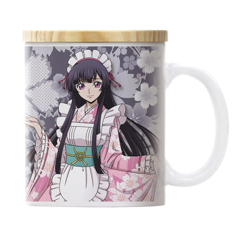 『コードギアス 奪還のロゼ』描き下ろし サクヤ&キャサリン フタ付きフルカラーマグカップ 和風メイドVer.