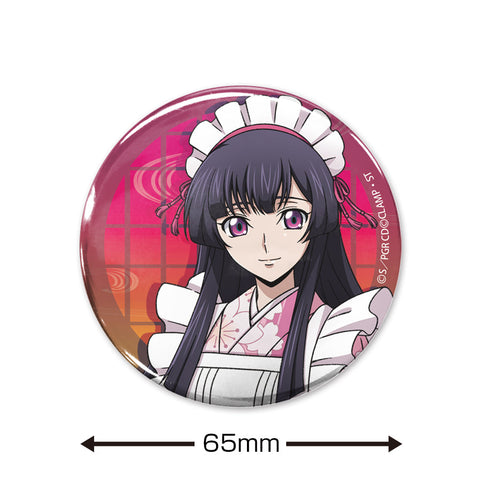 『コードギアス 奪還のロゼ』描き下ろし 皇サクヤ 65mm缶バッジ 和風メイドVer.