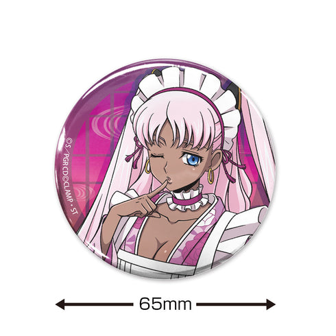 『コードギアス 奪還のロゼ』描き下ろし キャサリン・サバスラ 65mm缶バッジ 和風メイドVer.