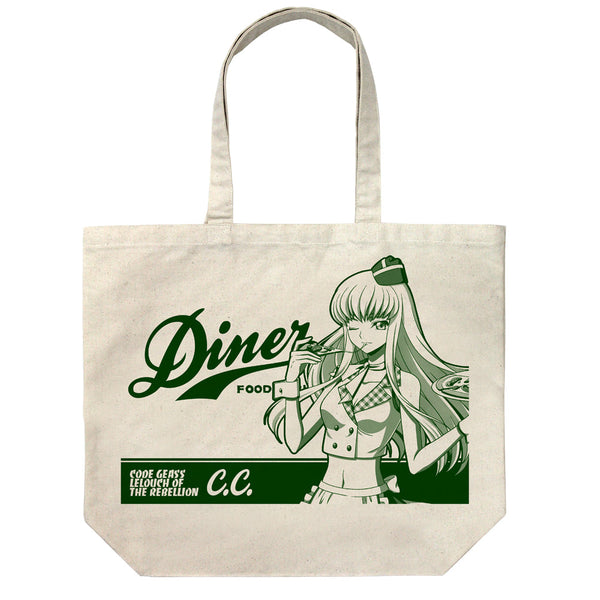 『コードギアス 反逆のルルーシュ』描き下ろし C.C. ラージトート アメリカンダイナーVer. ナチュラル