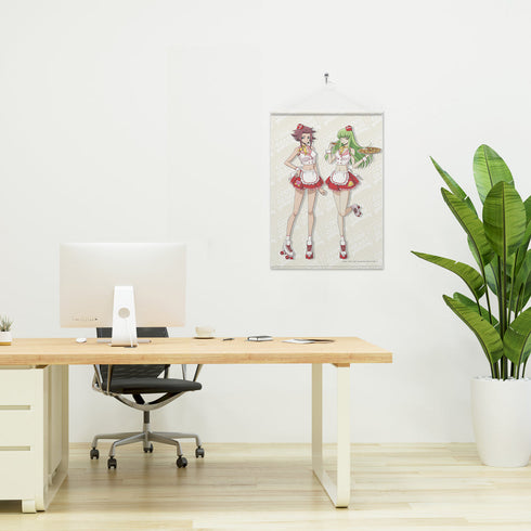 『コードギアス 反逆のルルーシュ』描き下ろし C.C.&カレン B2タペストリー アメリカンダイナーVer.