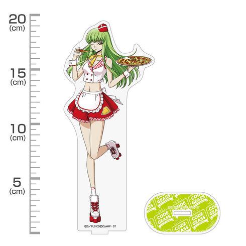 『コードギアス 反逆のルルーシュ』描き下ろし C.C. アクリルスタンド(大) アメリカンダイナーVer.