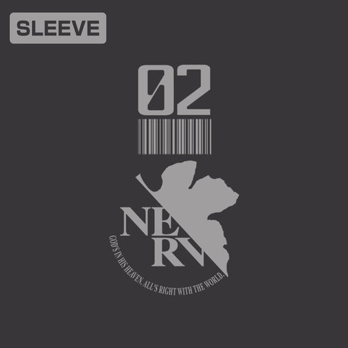 『EVANGELION』式波・アスカ・ラングレー 袖リブロングスリーブTシャツ スミ L