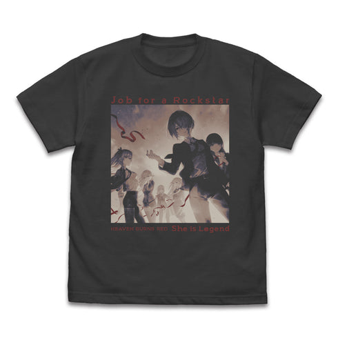 『ヘブンバーンズレッド』She is Legend「Job for a Rockstar」 Tシャツ スミ L