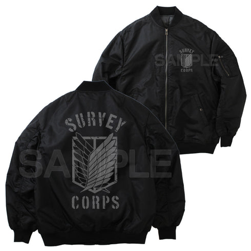 『進撃の巨人』調査兵団 MA-1ジャケット Ver.2.0 モス L