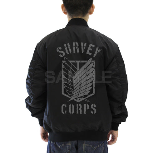 『進撃の巨人』調査兵団 MA-1ジャケット Ver.2.0 モス L