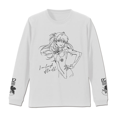 『EVANGELION』式波・アスカ・ラングレー 袖リブロングスリーブTシャツ スミ XL