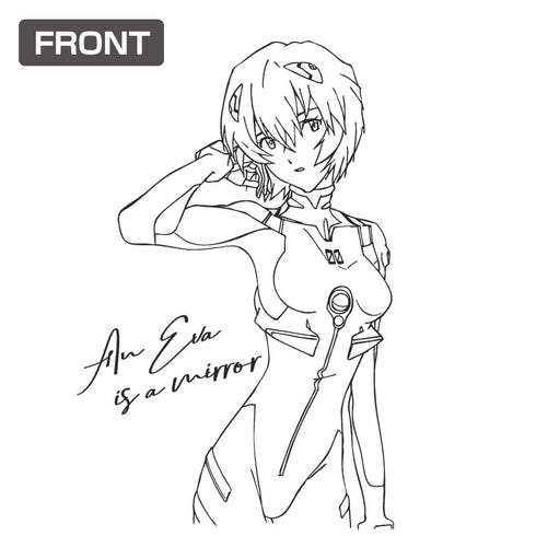 『EVANGELION』綾波レイ 袖リブロングスリーブTシャツ スミ XL