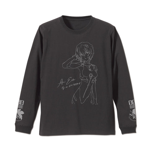 『EVANGELION』綾波レイ 袖リブロングスリーブTシャツ スミ XL